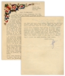 Hunter S. Thompson Letter Signed -- ...my pendulum has swung toward the sun, and now I fear the inevitable plunge toward darkness. Maybe I will go off a cliff on the cycle...